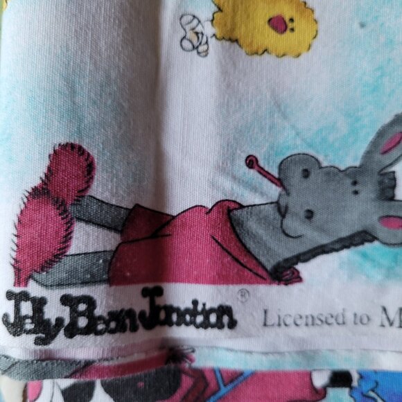 Vintage Jelly Bean Junction Animal Hospital Fabric 1-1/2 Yards by 58" Wide RARE - Picture 3 of 5
